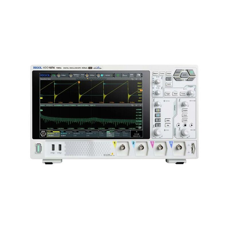 Rigol HDO1074 Oscilloscopio digitale 70 MHz 2 Gsa/s 50 Mpts 12 Bit