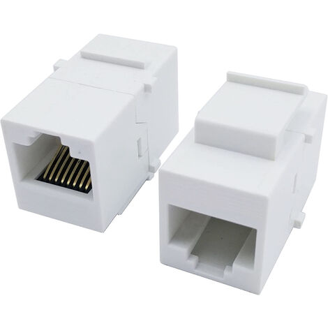 Accoppiatore RJ45 F/F UTP Cat5e Keystone Bianco - INTELLINET - IWP