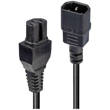 Cavo Alimentazione IEC-320-C14 - IEC-320-C13 2.00 m Nero x pc