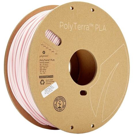 Polymaker 70868 PolyTerra PLA Filamento per stampante 3D Plastica PLA 2.85  mm 1000 g Rosa (opaco)
