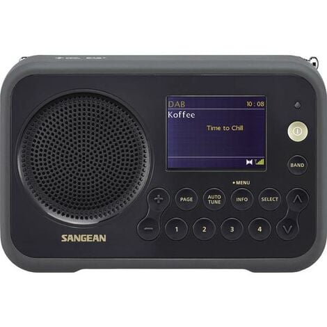 Sangean DPR-76 Radio portatile DAB+, FM ricaricabile Nero