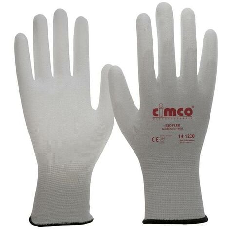 Cimco ESD Flex grau 141218 Nylon Guanto antistatico Taglia (Guanti): 8, M 1  Paio/a