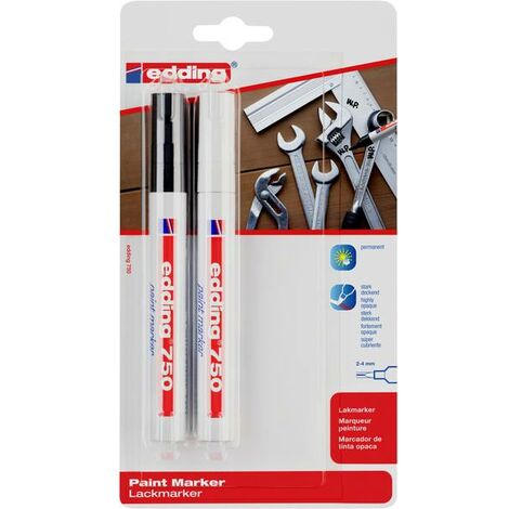 marcatore paint marker bianco punta fine 10 ml –