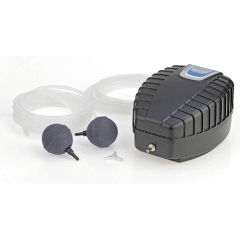 Ossigenatore Per Laghetto - Pompa Aria 1 Uscita Per Laghetti Fino A 1000 Litri, Con Pietra Porosa E Tubo, Verde - Foto 8