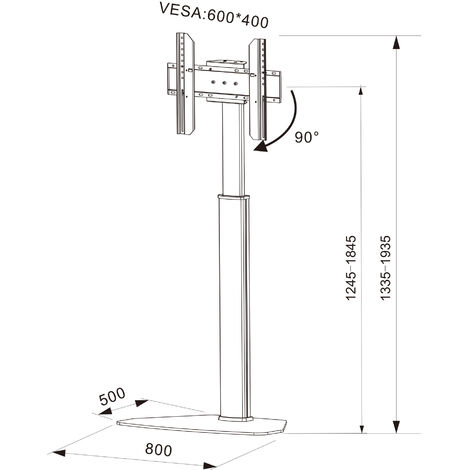 Supporto da Pavimento per TV da 32'' a 65'' ICA-TR51 Techly