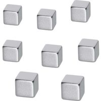 BE Board Magnete neodimio (L x A x P) 10 x 10 x 10 mm cubo Argento 8 pz.  B3101