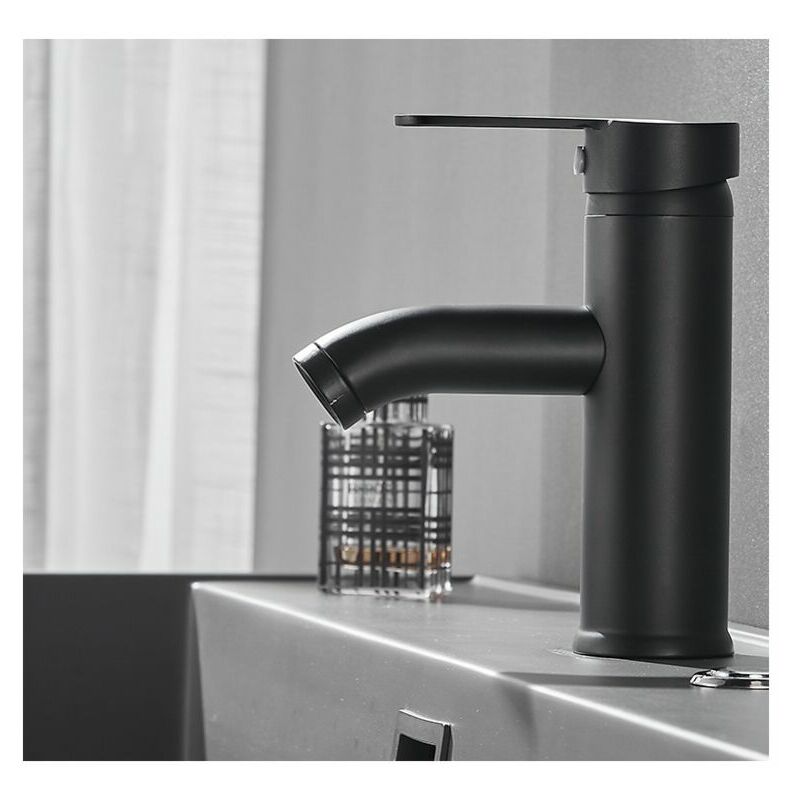 Robinet lave-mains - Mitigeur eau chaude et eau froide TAP Noir mat ATOLL