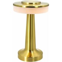 Lampe de Table Sans Fil, Lampe de Bureau Rechargeable, Lampe De Table Gradable avec Capteur Tactile, Luminosité à 3 Niveaux, Lampe de Chevet en Aluminium, pour Table Basses/Restaurants/Chambre
