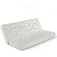 Matratze Clic clac 130x200 cm für Schlafsofa, 13 cm Höhe, Stretchgewebe mit Sicherheitsrand