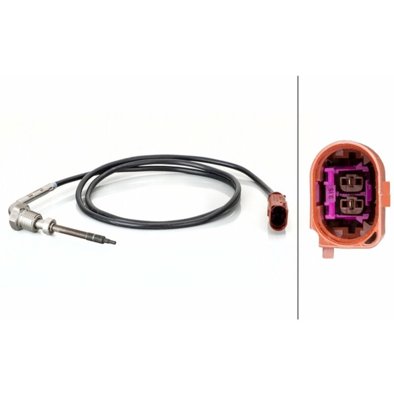 Sensor Abgastemperatur 2-polig HELLA für AUDI Q7 Van (4LB)