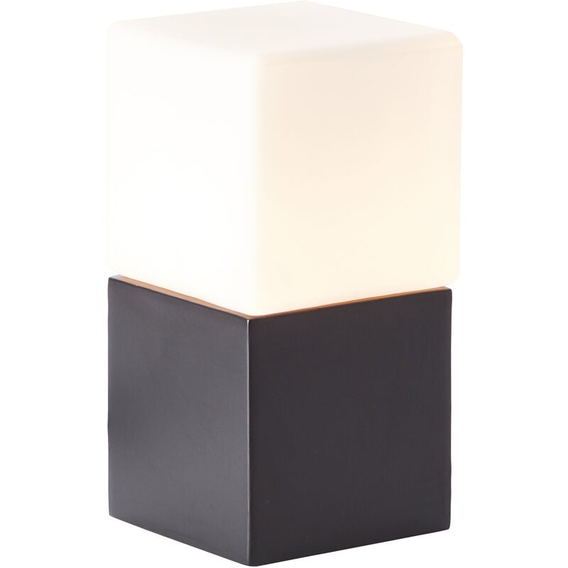Brilliant Lampe Twisty Tischleuchte schwarz 1x W QT14, Metall/Kunststoff G9, 33 schwarz/weiß 11cm