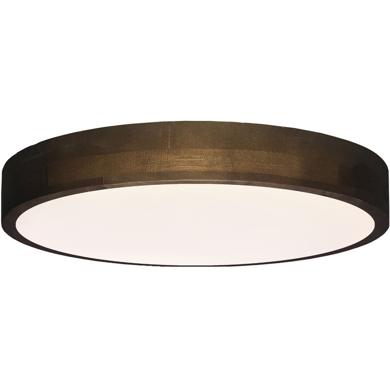 Brilliant Lampe Slimline LED Wand- 60 50cm braun und dunkel/weiß Metall/Textil Deckenleuchte holz W