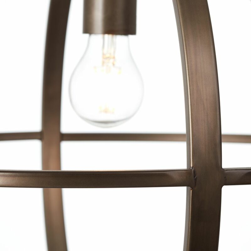 BRILLIANT Lampe, Basia Pendelleuchte 48cm schwarz stahl, Metall, 1x A60, E27,  40W,Normallampen (nicht enthalten)