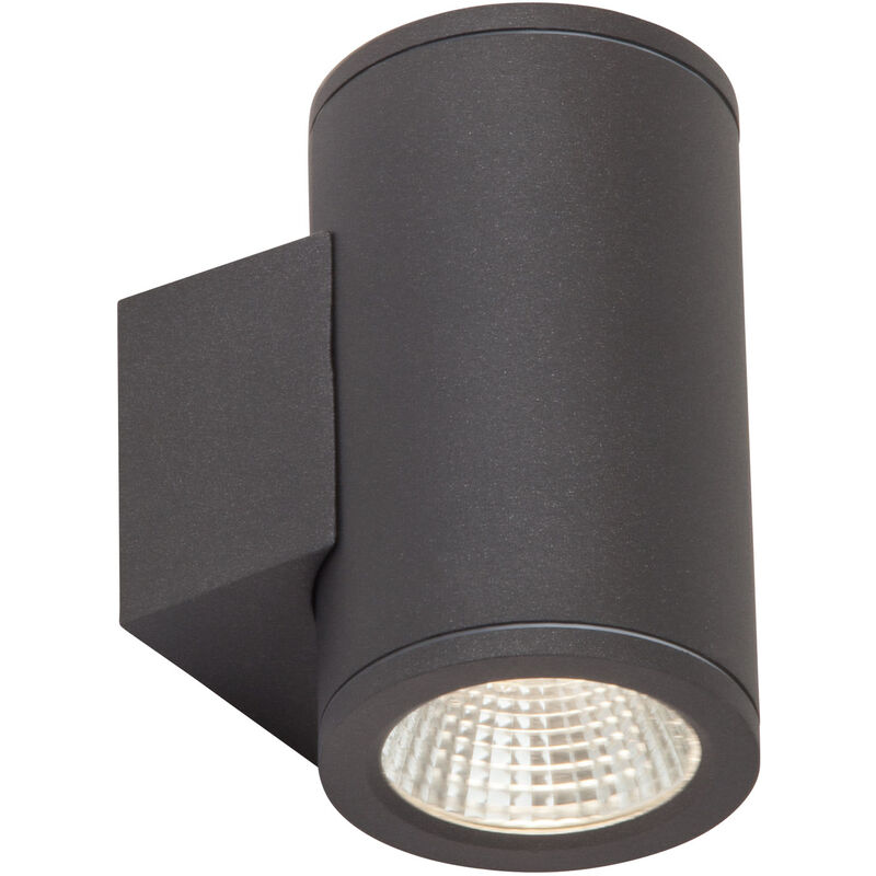 AEG Lampe Argo LED Außenwandleuchte (550lm, 6W integriert (COB), 2x IP-Schutzart: 3000K) spritzwassergeschützt 2flg 54 - anthrazit LED