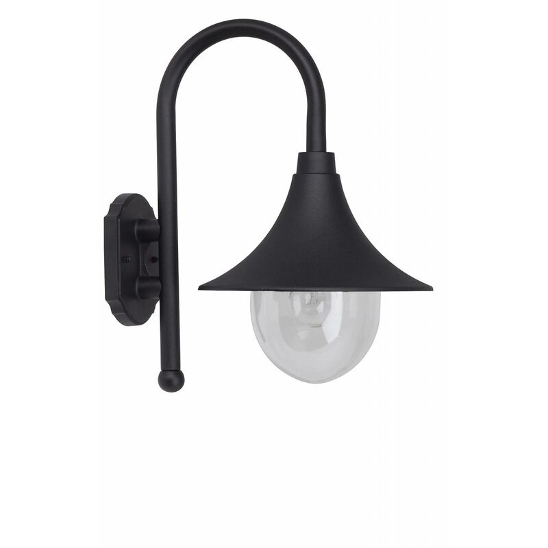 BRILLIANT Lampe Berna Außenwandleuchte schwarz 1x A60, E27, 60W, geeignet  für Normallampen (nicht enthalten) IP-Schutzart: 44 - spritzwassergeschützt