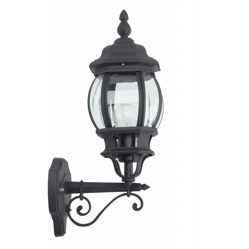 BRILLIANT Lampe Istria Außenwandleuchte enthalten) E27, A60, schwarz geeignet - 60W, 23 Normallampen IP-Schutzart: regengeschützt für 1x (nicht stehend