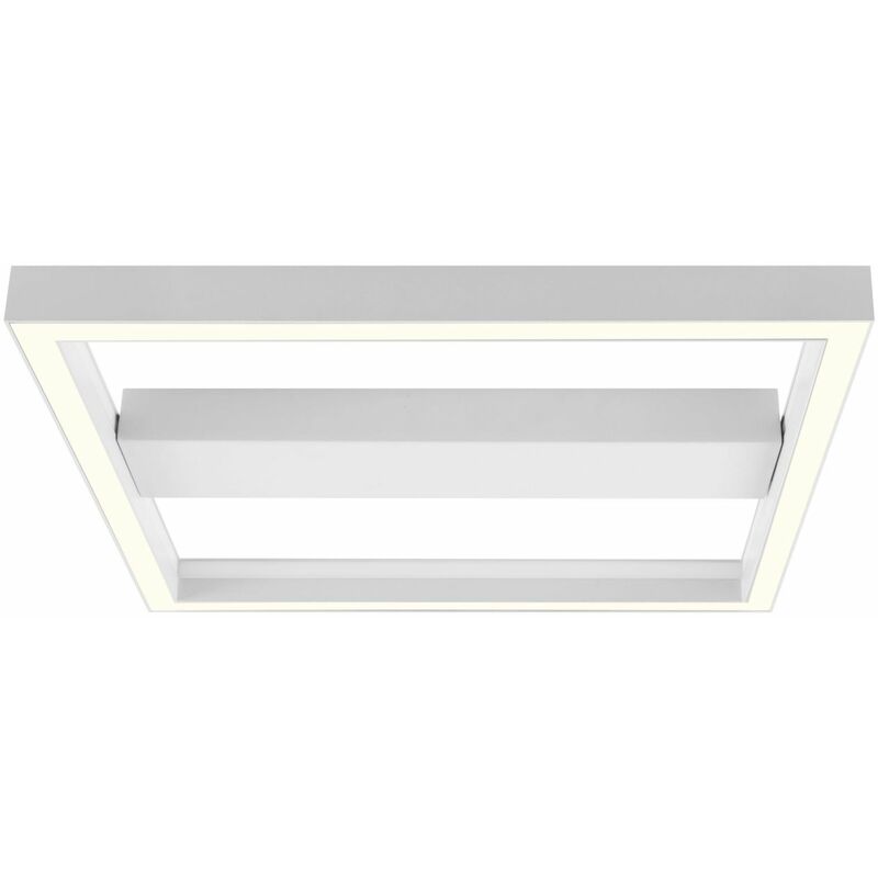 BRILLIANT Lampe, Icarus LED Wand- und Deckenleuchte 50x50cm sand/weiß,  Metall/Kunststoff, 1x 38W LED integriert, (2660lm, 2700-6200K), A