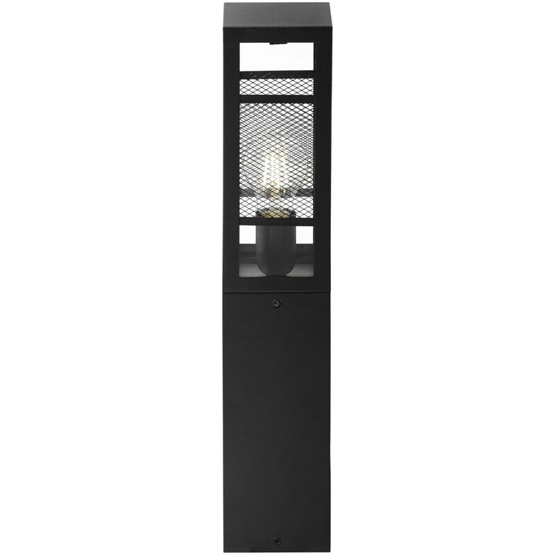 E27, Metall/Kunststoff, 40W,Normallampen Getta Außensockelleuchte Lampe, (nicht 1x schwarz, BRILLIANT 50cm enthalten) A60,