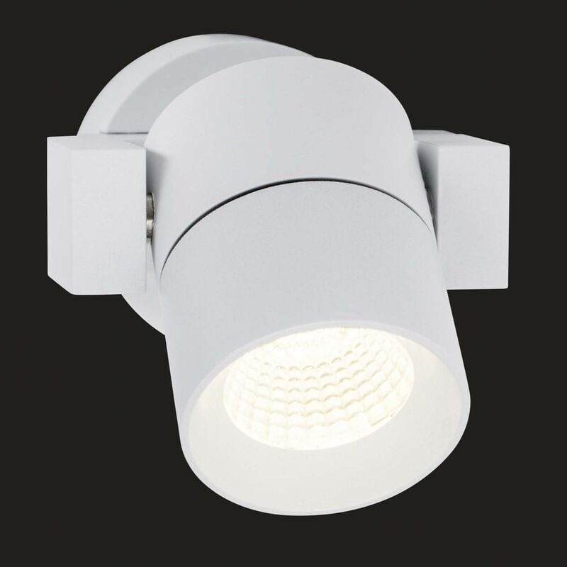 AEG Lampe Kristos LED Außenwandspot weiß 1x 4W LED integriert (COB-Chip),  (360lm, 3000K) IP-Schutzart: 54 - spritzwassergeschützt | Wandleuchten