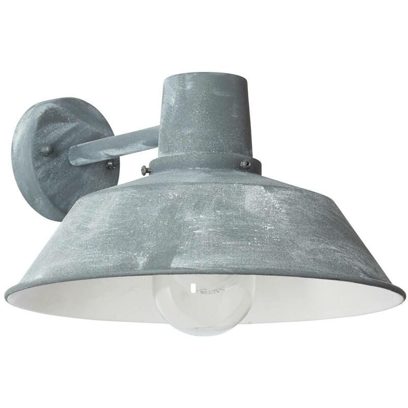 BRILLIANT Lampe Humphrey Außenwandleuchte für 60W, A60, grau E27, Normallampen 44 Beton - 1x spritzwassergeschützt IP-Schutzart: enthalten) hängend (nicht geeignet