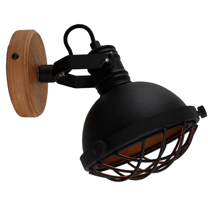BRILLIANT Lampe Emma Wandspot korund 1x (nicht enthalten) Kopf für geeignet schwenkbar schwarz 25W, E14, Tropfenlampen D45