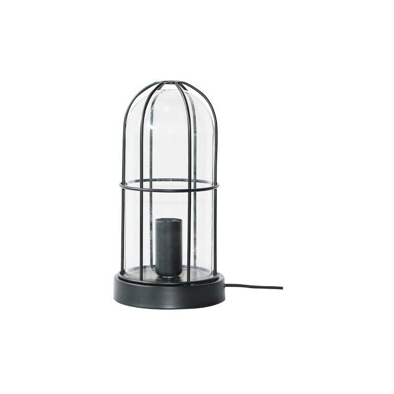 BRILLIANT Lampe Storm Tischleuchte schwarz 1x D45, E14, 40W, geeignet für  Tropfenlampen (nicht enthalten) Mit Schnurzwischenschalter