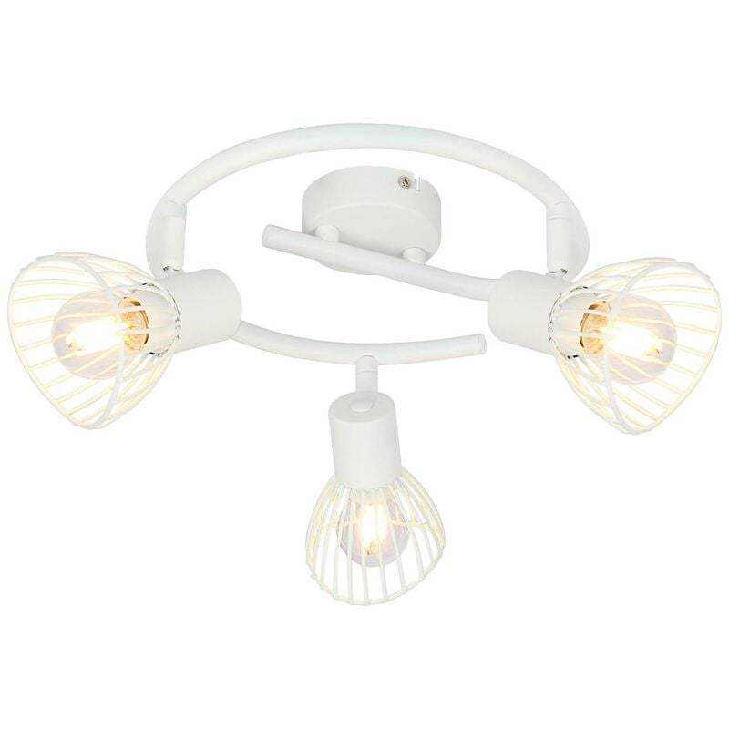 E14, geeignet 40W, Lampe schwenkbar für BRILLIANT (nicht 3x Spotspirale enthalten) Elhi weiß Köpfe 3flg D45, Tropfenlampen