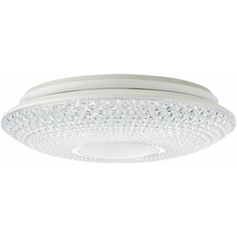 BRILLIANT Lampe weiß LED / 41cm Stufenlos LED 1x dimmbar 3000-6000K) Lucian Steuerbar Deckenleuchte über integriert, 24W (2460lm, Fernbedienung