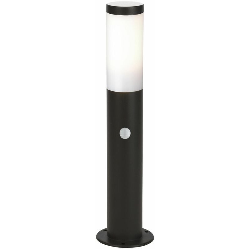 1x schwarz Bewegungsmelder Außensockelleuchte 20W, für BRILLIANT geeignet Dody A60, Normallampen E27, enthalten) (nicht 45cm