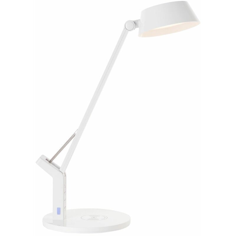 BRILLIANT Lampe, Kaila von weiß, 1x Induktionsladeschale (710lm, LED Tischleuchte Aufladen 3100-6100K), mit integriert, integriert, mobilen Geräten LED Kabelloses 8W LED