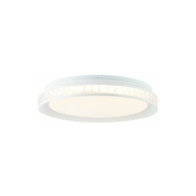 BRILLIANT Burlie LED Deckenleuchte 39cm 2400lm, Tuya-App Lichtfarbe: integriert, 24W transparent/weiß 3000-6500K) LED (Lichtstrom: integriert, 1x LED
