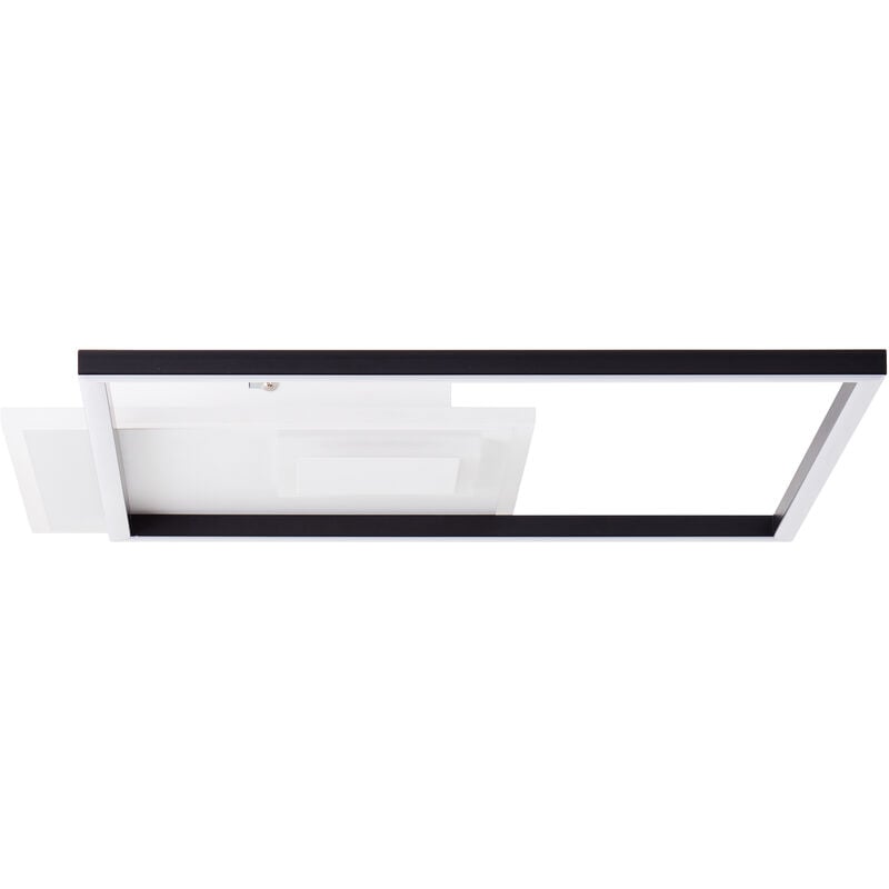 Brilliant Iorgo LED Deckenaufbau-Paneel 44x44cm schwarz/weiß,  Metall/Kunststoff, 1x LED integriert, 40 W , (Lichtstrom: 4300lm,  Lichtfarbe: 3000K)