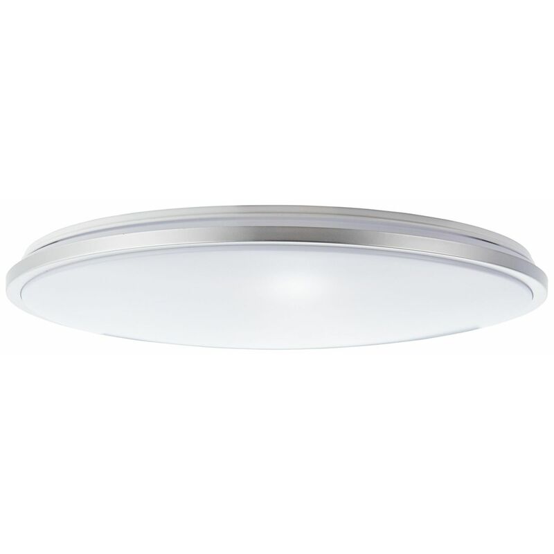 Deckenleuchte Lampe über 60W 48cm LED weiß/silber 1x (4800lm, Jamil integriert, 3000-6000K) und LED BRILLIANT / dimmbar Stufenlos Wand- Fernbedienung Steuerbar
