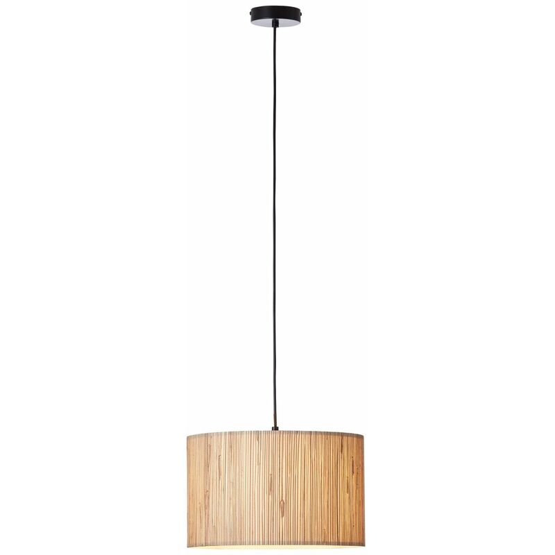 BRILLIANT Lampe, / einstellbar natur, Wimea 1x A60, der Pendelleuchte 52W, E27, 35cm in kürzbar Höhe Kabel