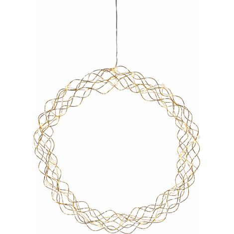 LED Lichterkranz Curly warmweiß Ø45cm (1/5)