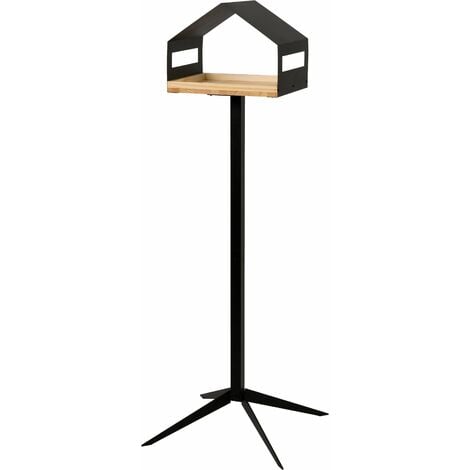 WONDERMAKE® Design Vogelhaus mit Ständer aus Metall und Holz wetterfest