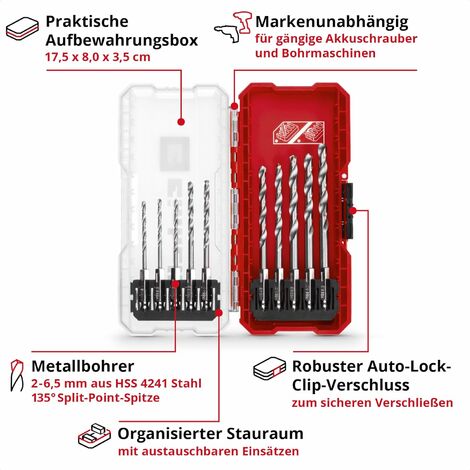Produktbild von QUARKZMAN Spiralbohrer 20 Mm, Metallbohrer Länge 150mm, HSS-4341