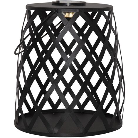 Star LED-Solar-Laterne 'Calabria', Metall, ca.26x28 cm, Schwarz