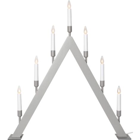 Lichterbogen ,Vind', 7-flammig, Holz, beige (1/5)