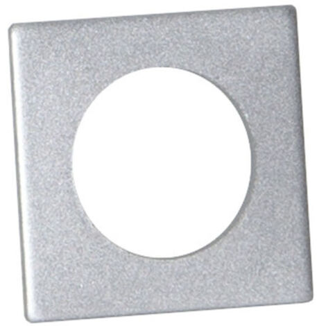 Kerzenhalter Accessoire , Accessorize' aus Metall, eckig, 5 Stück Tropfschutz, innerer Ø 2cm, silber gebürstet, 3,2 x 3,2cm (1/2)