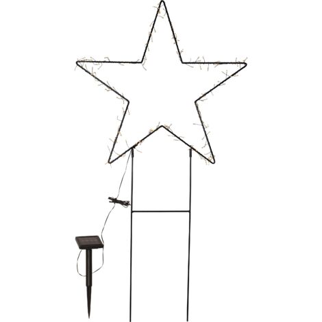 LED Spießleuchte ,Silhouette Barlumi', Stern, groß, warmweiß, outdoor, 115cm (1/5)