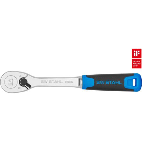 SW-Stahl 06092L Umschaltknarre 1/2 Zoll I High Torque 1075 Nm I feinverzahnt mit 90 Zähnen (1/3)