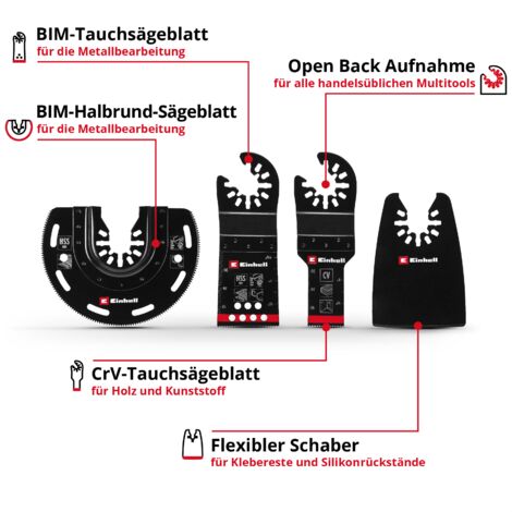Einhell Multitoolset - 10-delig - XLPlus-Case
