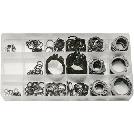 SW-Stahl S8046 Seegeringsortiment 300 teilig, 6-32 mm, für Außenringe (1/2)