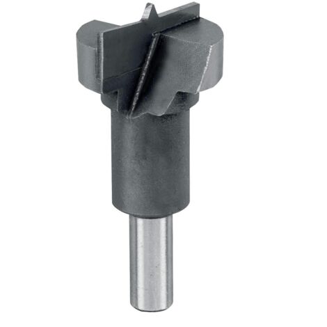 kwb Hart-Metall Scharnier-Loch-Bohrer 26 mm für Topf-Scharniere, Made in Germany, brüniert, abgedrehter Schaft (1/3)