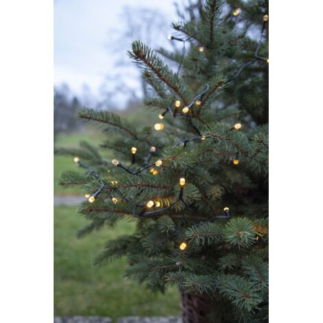 Batteriebetriebene Outdoor-Lichterkette  ,Diamond Star Light', 80 diamantförmige LEDs, Timer, warmweiß, L 6m (1/4)