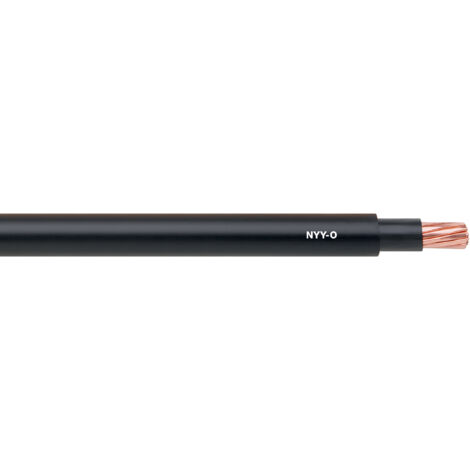 10 Meter Lapp 15500123 NYY-J Stromkabel 5x2,5 mm2 RE I flammwidriges Erdkabel mit Schutzleiter GN/GE I Starkstromkabel für Außenbereich und Innenbereich I Schlauchleitung schwarz I PVC Erdleitung