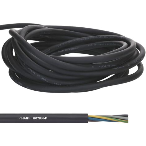H07RN-F (Neopreen) kabel 5G2,5 mm2 zwart (Eca) (Ring 100 mtr