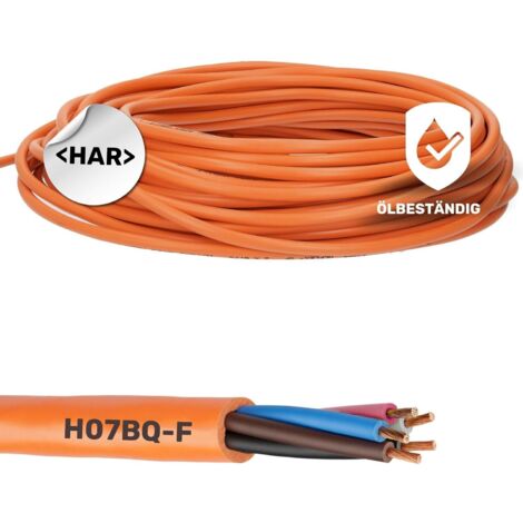 10 Meter Lapp 0013620 ÖLFLEX 550 P / H07BQ-F 2x1,5 mm² Anschlusskabel ohne Schutzleiter I für Baumaschinen, Elektro Handgeräte und Landwirtschaftstechnik I PUR Anschlussleitung 2X1,5 mm2 orange