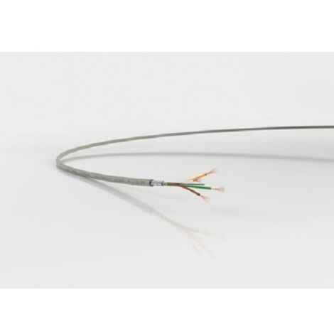 Lapp 10 Meter 0034402 LiYCY geschirmte Steuerleitung 2x0,25 mm² I PVC Datenleitung grau I LED Verbindungsleitung I Steuerkabel 2 adrig für Schaltschränke